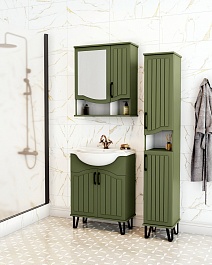 Runo Мебель для ванной Марсель 65 зеленая – фотография-7